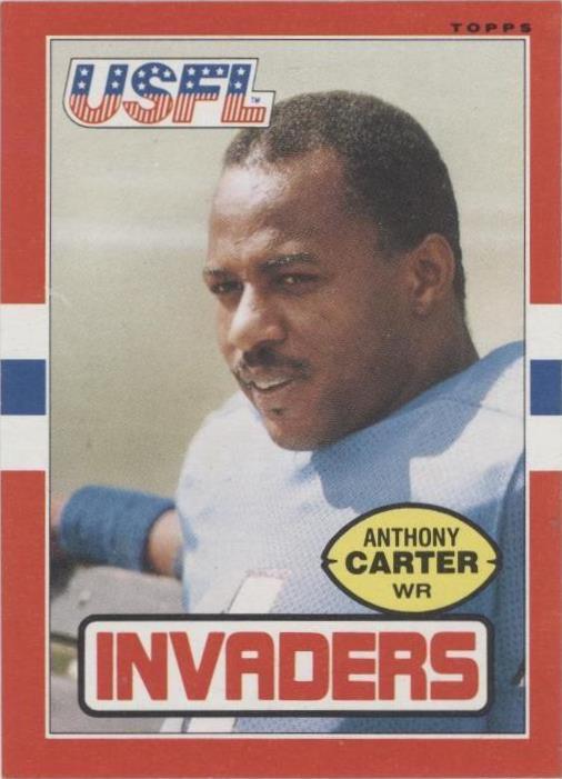 1985 Topps USFL Anthony Carter #92