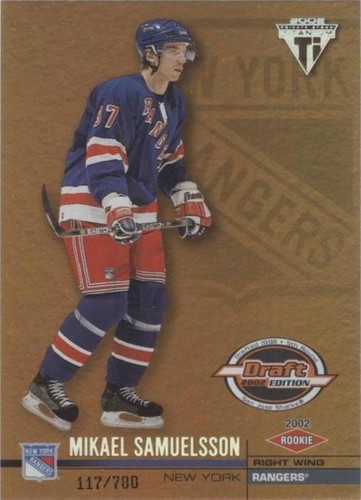 2001-02 Pacific Private Stock Titanium Draft Edition - Mikael Samuelsson #153