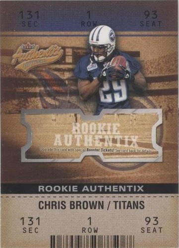 2003 Fleer Authentix Chris Brown #127