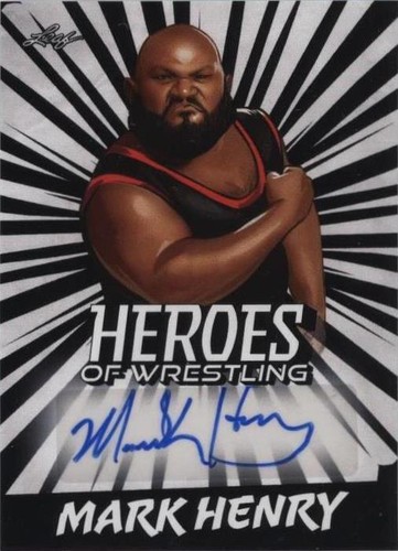 2023 Leaf Heroes of Wrestling - Mark Henry #BA-MH1