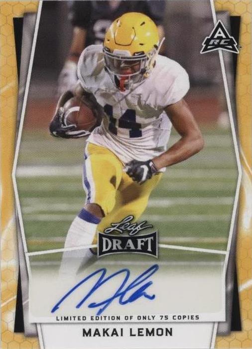 2022 Leaf Draft Limited Edition Makai Lemon #BA-ML1