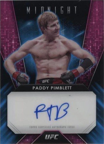 2024 Topps Midnight UFC - Paddy Pimblett #GG-PPT