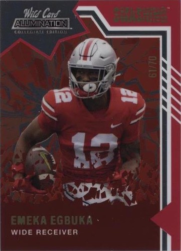 2021 Wild Card Alumination NIL Collegiate Edition Emeka Egbuka #ANSM-2