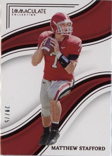 2023 Panini Immaculate Collection Collegiate Matthew Stafford #34