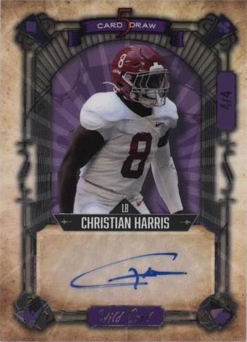 2022 Wild Card 5 Card Draw Christian Harris #5CDCN-6