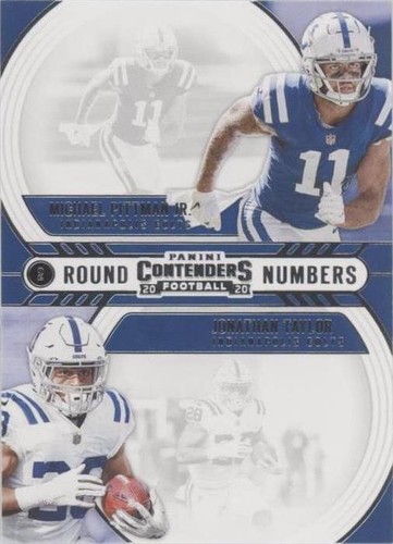 2020 Panini Contenders Jonathan Taylor Michael Pittman Jr. #RN-PT