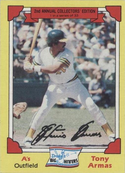 1982 Topps Drake's Big Hitters - Tony Armas #1