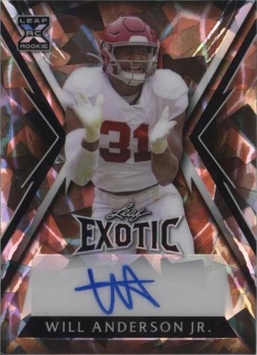 2023 Leaf Exotic Will Anderson #BA-WAJ