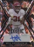 2023 Leaf Exotic Will Anderson #BA-WAJ