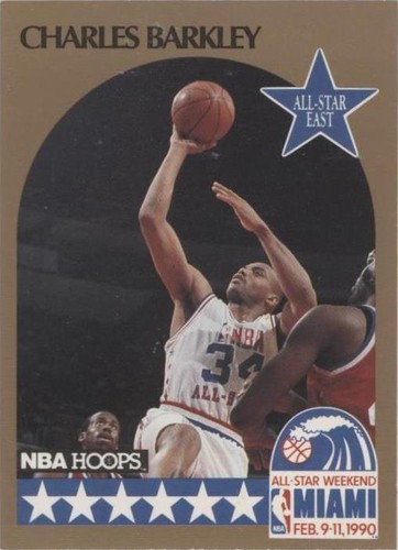 1990-91 NBA Hoops Charles Barkley #1 Basketball Card EX AUCT
