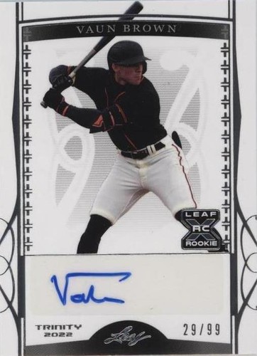 2022 Leaf Trinity - Vaun Brown #BA-VB1