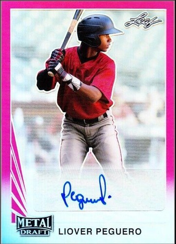 2020 Leaf Metal Draft - Liover Peguero #BA-LP1