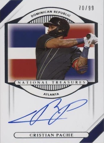 2021 Panini National Treasures - Cristian Pache #IT-CP