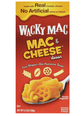 Wacky Mac, Mac & Cheese Dinner (Pack of 4) 5.5 Ounce Boxes