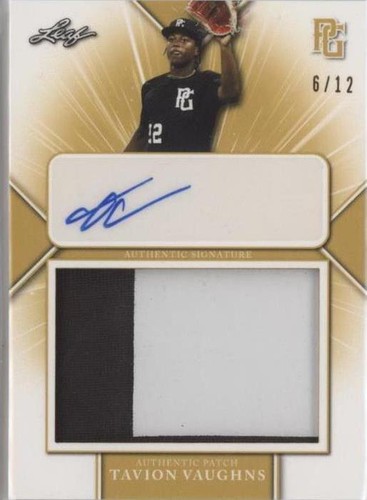 2021 Leaf Perfect Game National Showcase - Tavion Vaughns #PA-TV1