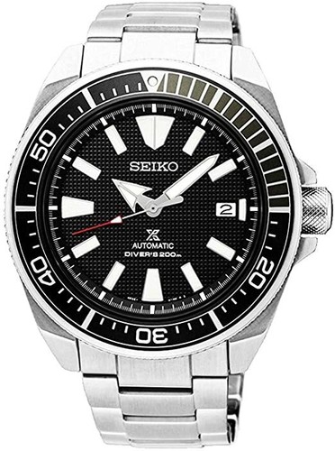 Pre-owned Seiko Srpf03 Prospex Men's Silver-tone 44mm Stainless Steel Black Dial Watch