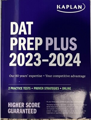 DAT Self-Study Toolkit 2023 2024: DAT Prep Plus Book + 4 Practice Tests + Qbank