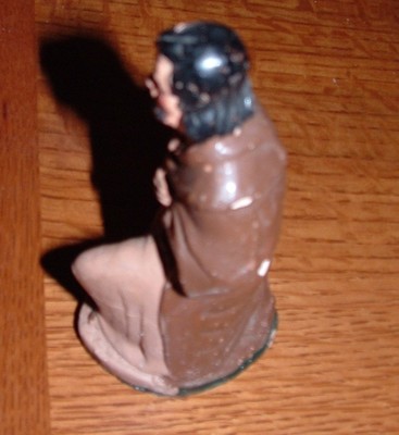 Vintage Nativity Kneeling Joseph   Hand Painted  4 1/2