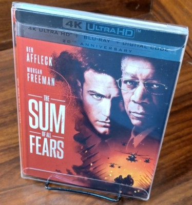 The Sum of All Fears (4K+Blu-ray) Slipcover w/PROTECTIVE SLEEVE-NEW-Free S&H!