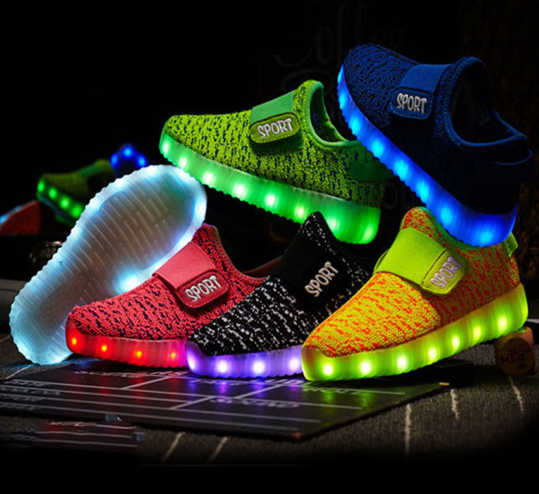 Tenis de Luces para Niños y Niñas, Zapatillas Jovenes, Zapatos Luz LED | eBay