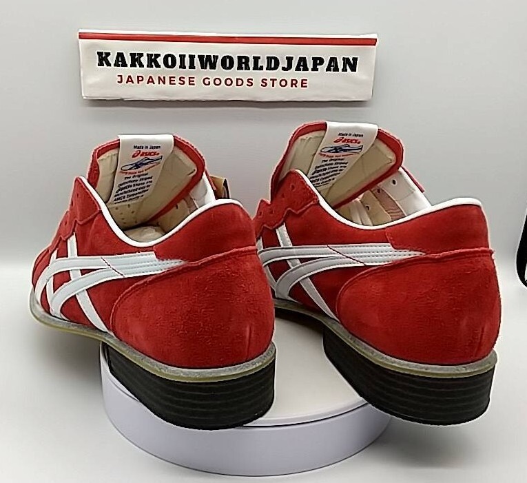 Pre-owned Asics Men's Weight Lifting Shoes Weightlifting 1163a006 600 Red / White