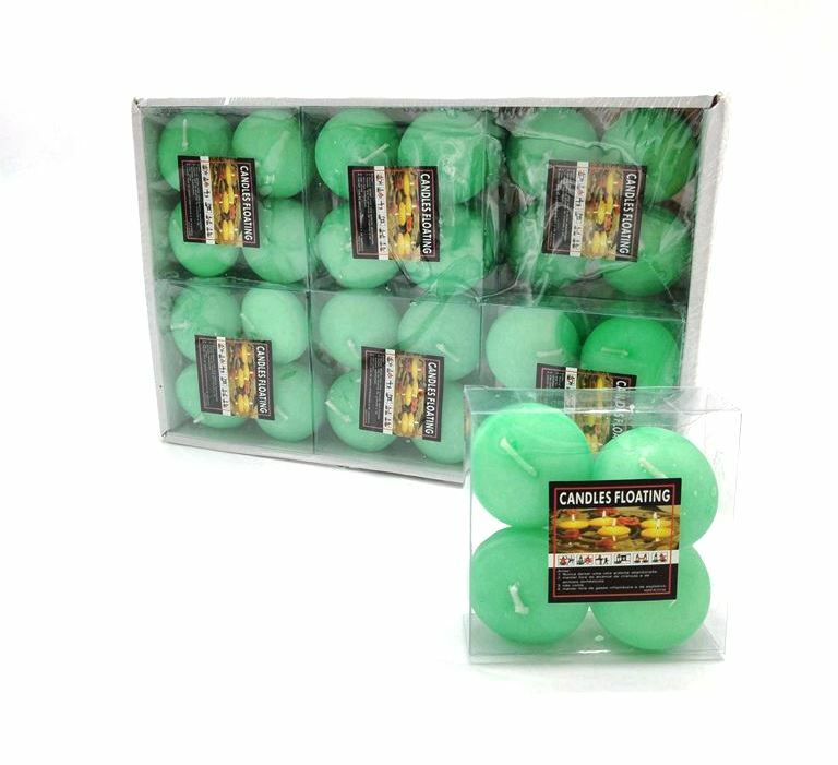 Set 48 Pezzi Candele Galleggianti 25g Floating Candles Verdi Decorazioni bal