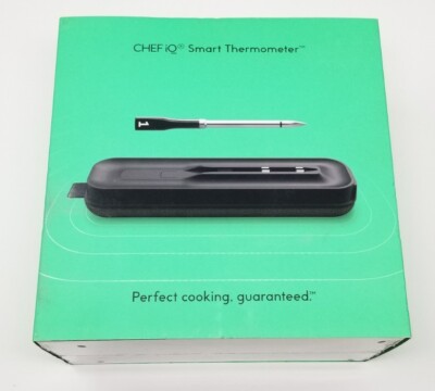 New CHEF iQ Smart Thermometer  Black CQ60-1-SET 32°F - 225/575°F Bluetooth 