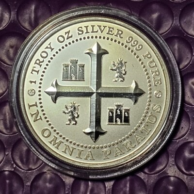 1 Troy oz .999 Silver ART  Round; Scottsdale Omnia Type 2; In Capsule
