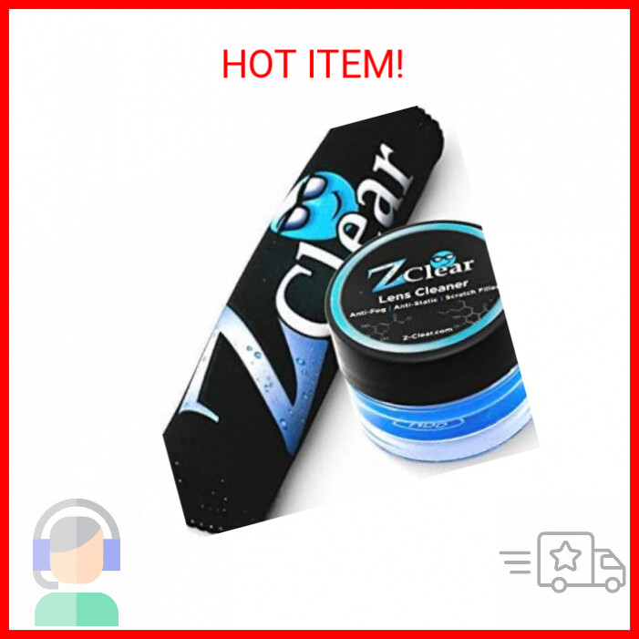 Z Clear Trusted lens polish & Glasses Anti Fog Paste. Anti reflective with Towel