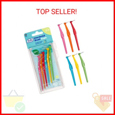 TEPE Interdental Brush Angle, Angled Dental Brush for Teeth Cleaning, Multi Pack