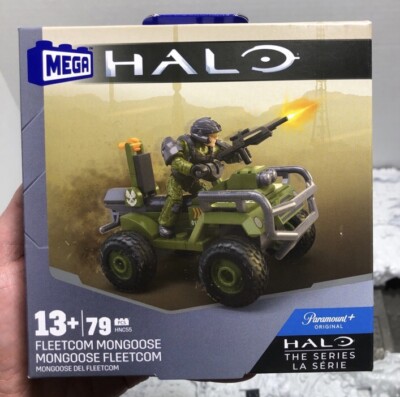 Halo UNSC Fleetcom Mongoose Paramount + Series Set by Mega Bloks Construx BNIB