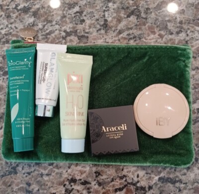 Beauty Bag Bundle - Green Velvet