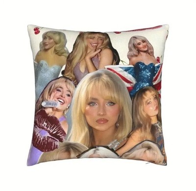Sabrina Carpenter Pillowcase Polyester Cushion Cover 45x45cm Collectible