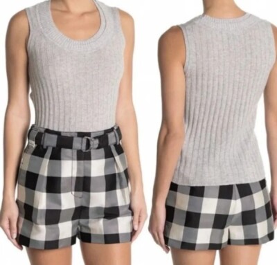 3.1 Phillip Lim Women s XS Cashmere Double Scoop Neck Tank Sleeveless Knit New