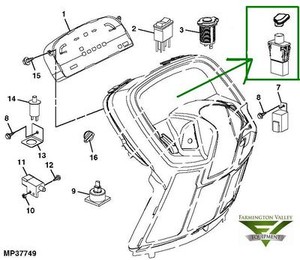 John Deere X465 X475 X485 X495 X575 X585 X595 PTO Switch w ... x465 john deere wiring diagram 