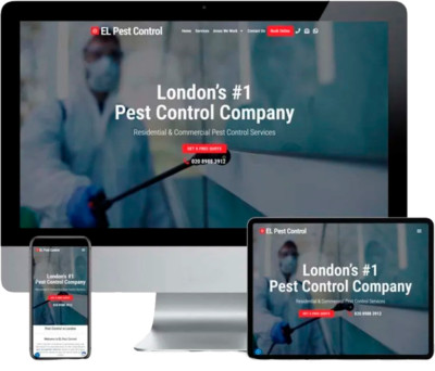 PEST CONTROL WORDPRESS WEBSITE DESIGN SERVICES - WEB SITE COMPANIES & BUSINESSES