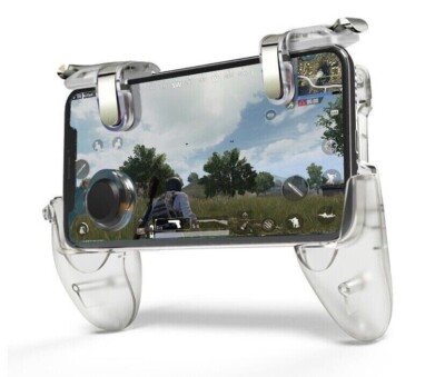 Integrated Clear Handheld Mobile Game Controller Grip with Ease + Comfort