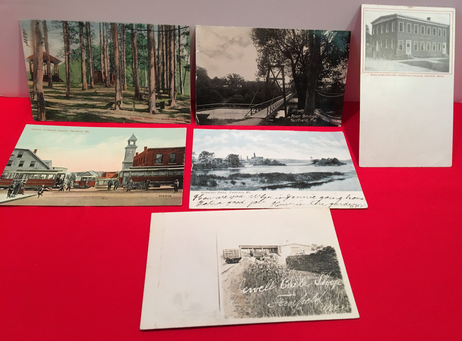 Posted Unposted Div/bk Un/div/bk POSTCARD SET OF 6 FAIRFIELD MAINE ME