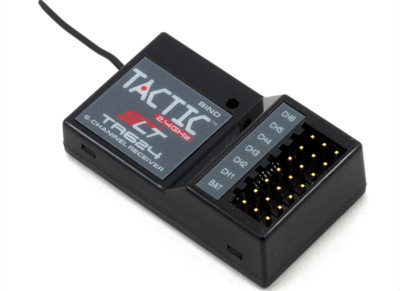 Tactic TR624 6-Channel 2.4GHz SLT RC Full-Range Receiver with 1.2in/30mm Antenna