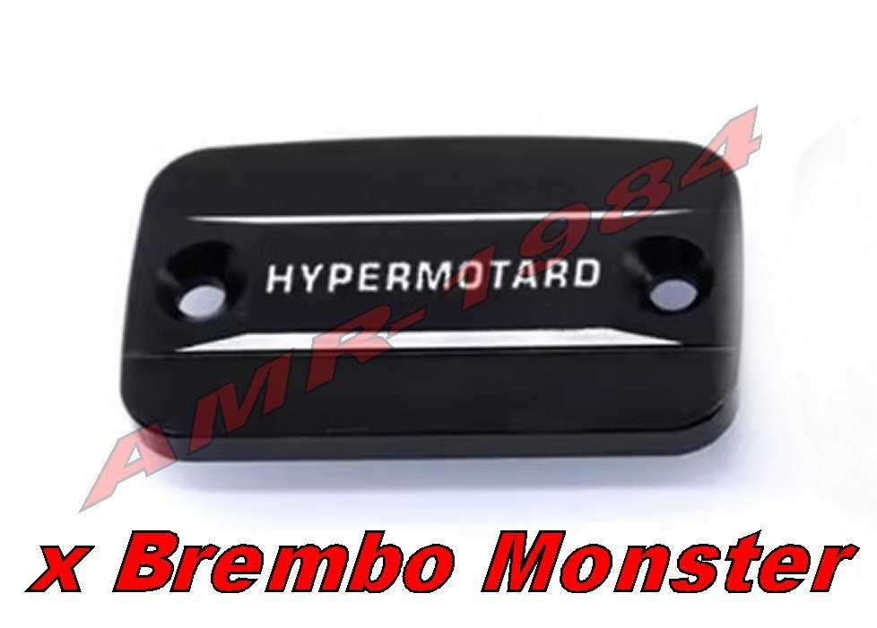 1 TAPPO POMPA  FRENO  BREMBO NERO interasse fori 45 -  L57 x H34 HYPERMOTARD