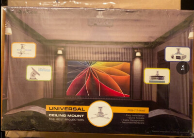 Qual Gear Projector Ceiling Mount (PRB-717-WHT) NEW White In Wrapper Free Ship