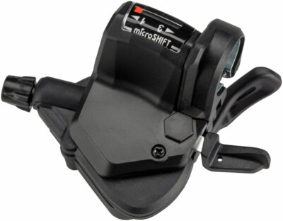 microSHIFT Mezzo Left Thumb-Tap Shifter Triple Optical Indicator Shimano