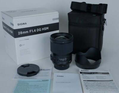 Unused Boxed Sigma ART 28mm f1.4 DG HSM Prime Wide Angle Nikon F Warranty