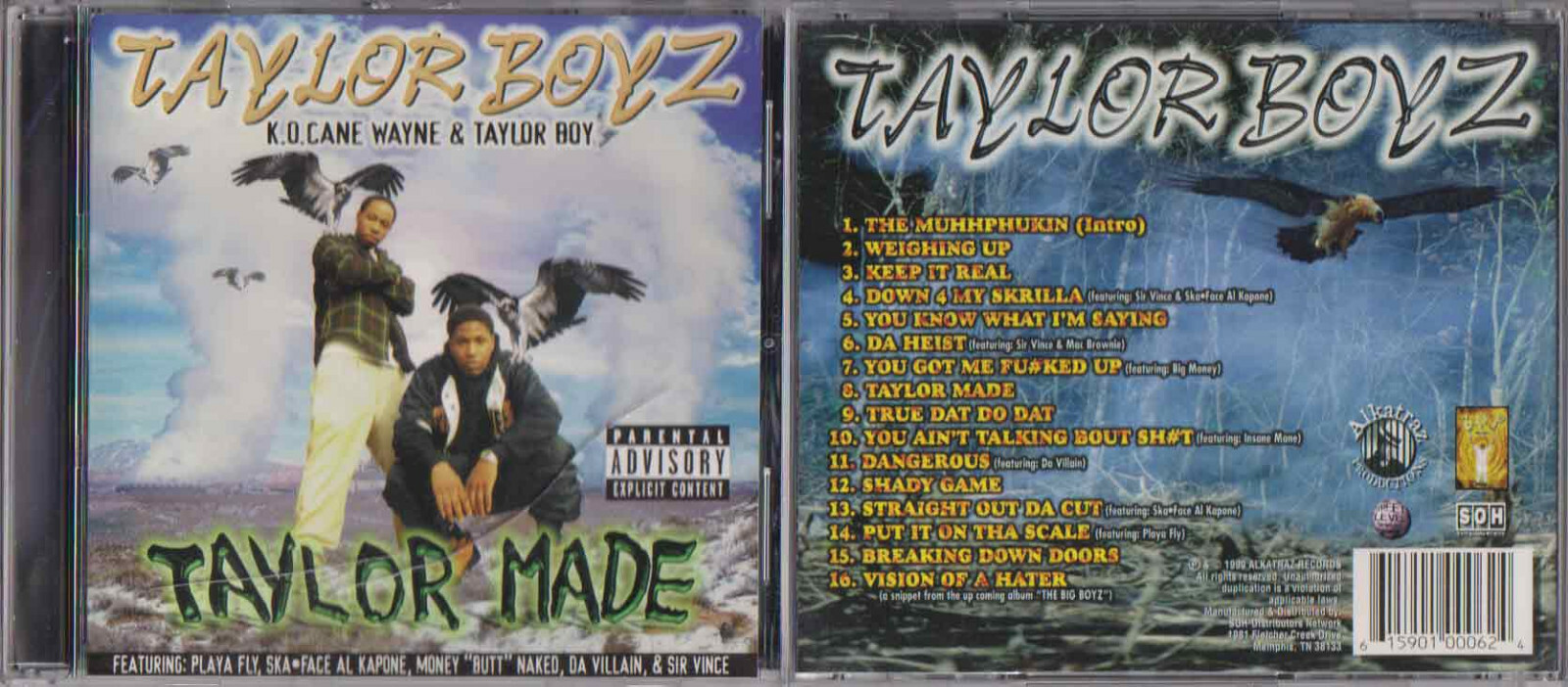 Taylor Boyz - Taylor Made Memphis Tennessee Rap G-Funk Playa