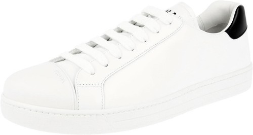 Prada White Napa Leather Sneakers | eBay