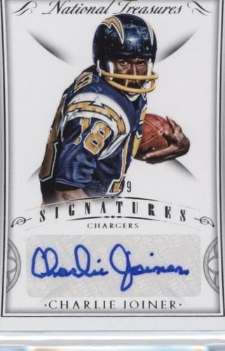 2015 Panini National Treasures Charlie Joiner #SIG-CJ