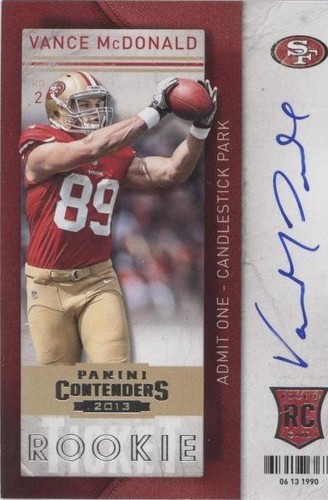 2013 Panini Contenders Vance McDonald #239