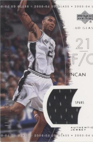 2003-04 UD Glass - Tim Duncan #GG-TD