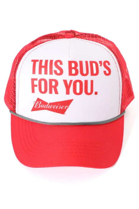 

Мужская кепка Budweiser This Buds for You в винтажном стиле Trucker Snapback NWT, Красный