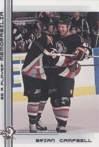 2000-01 In the Game Be A Player Memorabilia - Brian Campbell #92